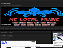 Tablet Screenshot of nclocalmusic.com